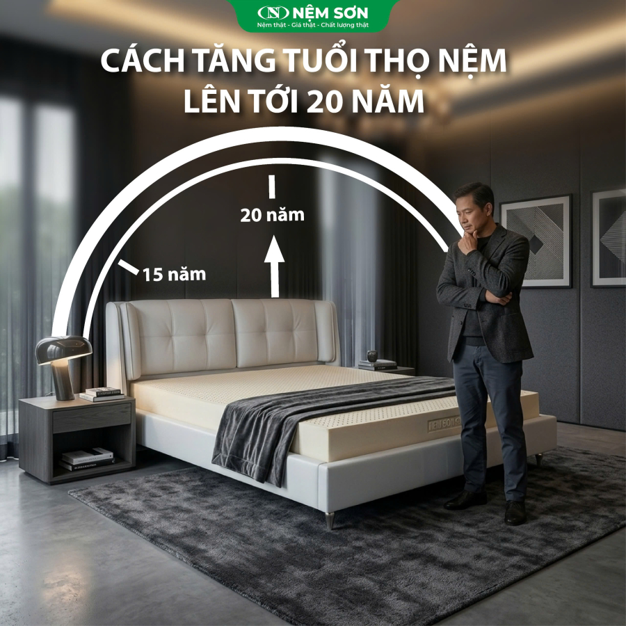 Cách tăng tuổi thọ nệm lên đến 20 năm – Bí quyết giúp nệm luôn như mới