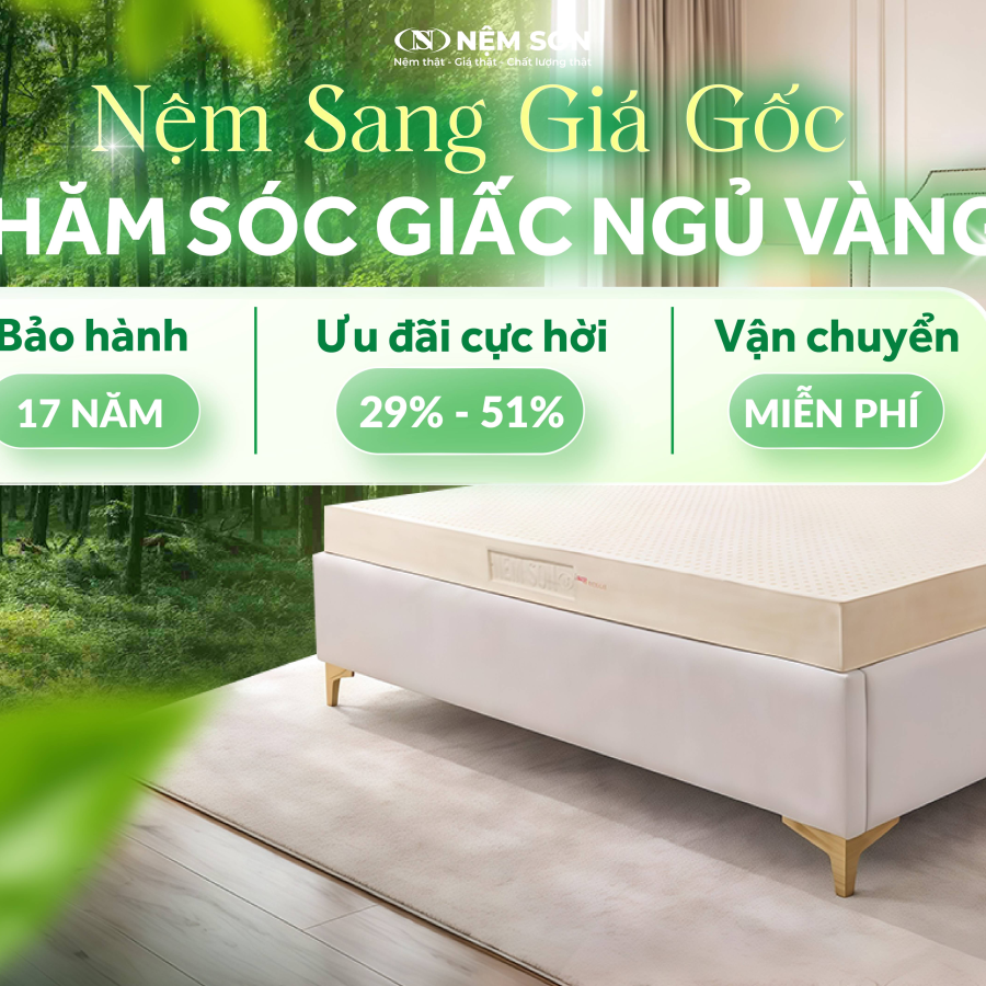 🍃 SẮM NỆM SANG GIÁ NHẸ NHÀNG – NÂNG TẦM GIẤC NGỦ, TỐI ƯU CHI PHÍ 🍃