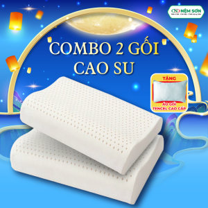 Combo 2 gối cao su thiên nhiên