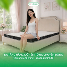 Đa tầng nâng đỡ – Êm từng chuyển động, Vải gấm sang trọng – Chuẩn gu tinh tế