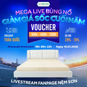 MEGA LIVE BÙNG NỔ – DEAL SỐC CUỐI NĂM TẠI NỆM SƠN