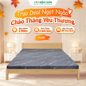 Nệm bông ép cao cấp 9cm – nằm êm, mát lưng, không đau cột sống! Gấp gọn tiện lợi – giá tốt