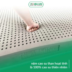 Nệm Cao Su Thiên Nhiên – Than Hoạt Tính – Dày 15cm