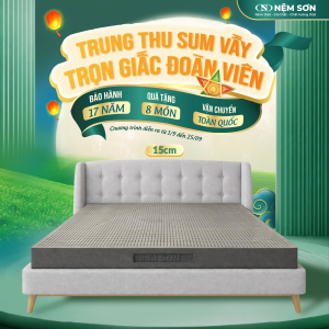 Nệm Cao Su Thiên Nhiên – Than Hoạt Tính – Dày 15cm