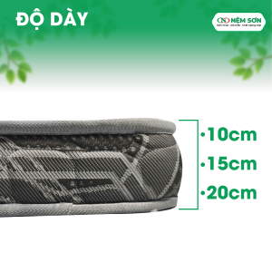 Nệm Đa Tầng 15cm – Độ bền vượt trội, thoáng khí, Êm ái khi nằm – Bảo hành 10 năm