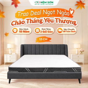 Nệm Đa Tầng 15cm – Độ bền vượt trội, thoáng khí, Êm ái khi nằm – Bảo hành 10 năm