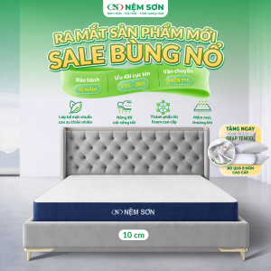 Nệm Foam Cao Su Hybrid AirFresh Nệm Sơn 10cm - Êm ái cao cấp, thoáng khí vượt trội