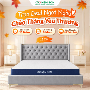 Nệm Foam Cao Su Hybrid AirFresh Nệm Sơn 15cm - Êm ái cao cấp, thoáng khí vượt trội