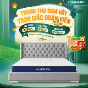 Nệm Foam Cao Su Hybrid AirFresh Nệm Sơn 20cm - Êm ái cao cấp, thoáng khí vượt trội