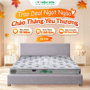 Nệm Foam Tổng Hợp 15cm – Êm ái cột sống, Vải valize thoáng khí – Bảo hành 10 năm
