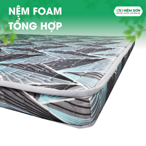 Nệm Foam Tổng Hợp 20cm – Êm ái cột sống, Vải valize thoáng khí – Bảo hành 10 năm