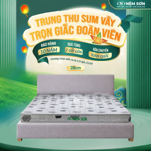 Nệm Foam Tổng Hợp 20cm – Êm ái cột sống, Vải valize thoáng khí – Bảo hành 10 năm