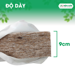 Nệm Xơ Dừa Gấp 3 ORGANIC 5cm - Nệm Sơn - An Toàn Cho Sức Khỏe, Thân Thiện Môi Trường