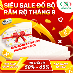 [SIÊU SALE ĐỔ BỘ – RẦM RỘ THÁNG 9] NỆM XỊN GIẢM GIÁ CỰC SỐC 50% ĐẾN 66%, QUÀ TẶNG HẤP DẪN