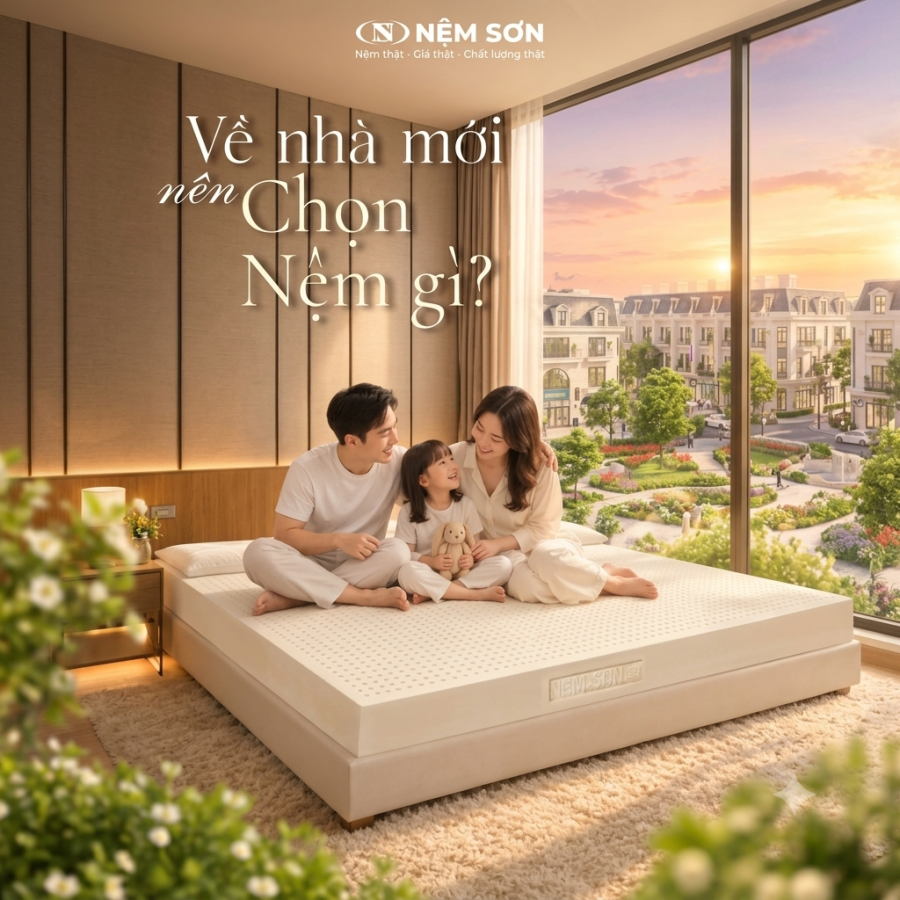 Về nhà mới nên chọn nệm gì? Gợi ý nệm cao su thiên nhiên cho tổ ấm